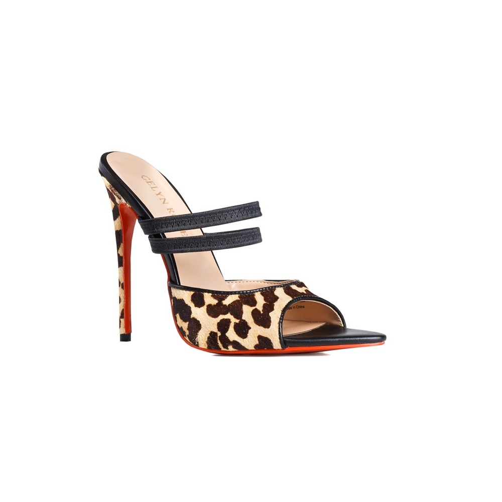 Leopard sandals